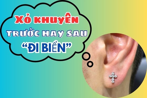 Xỏ khuyên trước hay sau đi biển? Cuộc đấu tranh 