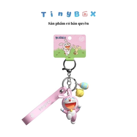Móc chìa khóa có hương thơm Doraemon - Thỏ hồng