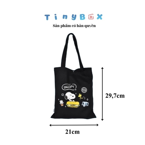 TÚI VẢI PN SNOOPY VIETNAM BK