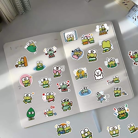 60 Miếng dán hoạt hình Keroppi dễ thương