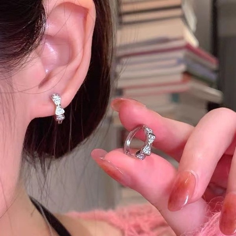 (Cặp) bông tai vòng mix chiếc nơ