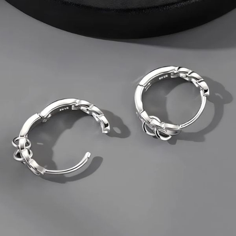 Bông tai tròn xích rỗng