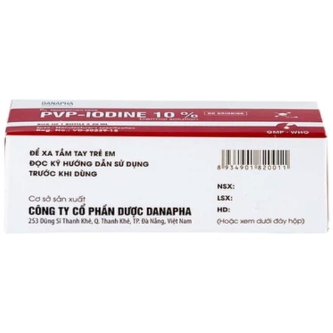 Cồn đỏ PVP-IODINE 10% sát khuẩn, vệ sinh ok365m