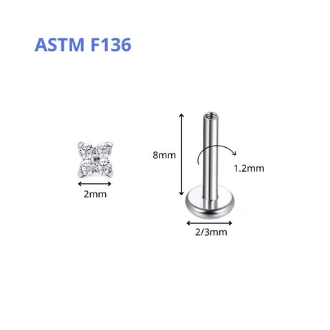 Hoa 4 cánh dễ thương, Titanium