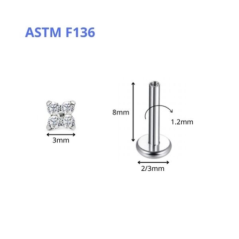 Hoa 4 cánh dễ thương, Titanium