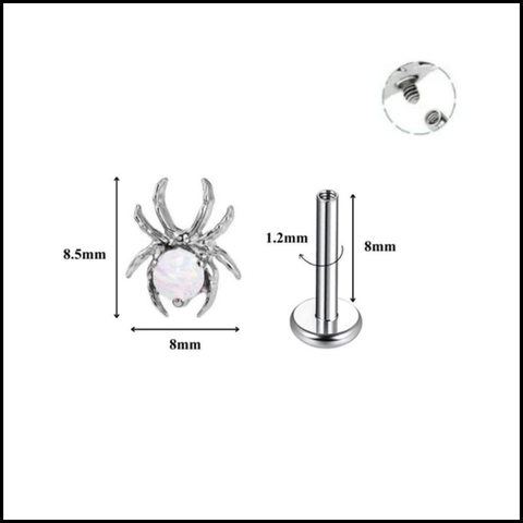 Titanium / ok365 con nhện - 2 màu - 1.2*8mm