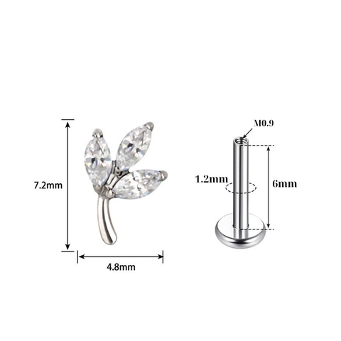 Titanium F136 - Hoa tai 
