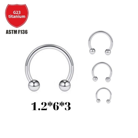 Khuyên chữ U titanium có 3 size - U-SHAPED EARRINGS