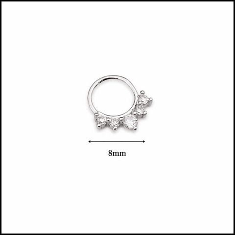 Khuyên daith/septum đẹp 2 màu - 1.2*8mm - ok365vip