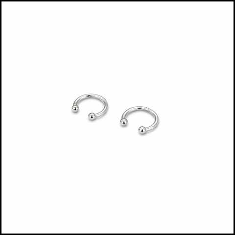 Khuyên kẹp chữ U không cần bấm lỗ 8mm