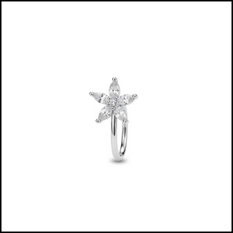 Khuyên kẹp hoa 5 cánh - Hợp kim