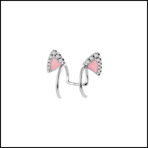 Khuyên kẹp vành tai thỏ dễ thương - Hợp kim