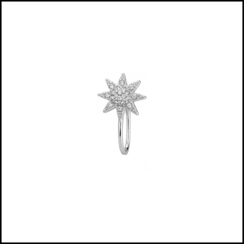 Khuyên không bấm hoa mặt trời - Hợp kim