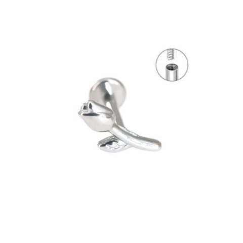 Bông tai hoa hồng size mini, thép 316L