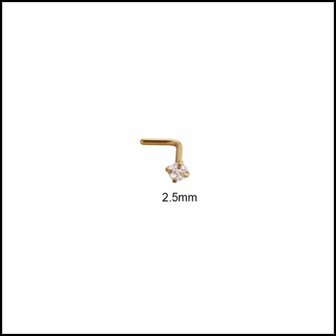 KHUYÊN MŨI CHỮ L - KHUYÊN TAI TRAGUS - Thép không gỉ