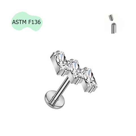 Hoa tai thạch anh nhân tạo - Titanium - 3 màu