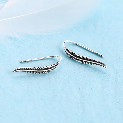 Khuyên tai đẹp lông vũ thời trang cho nữ - TINYBOX