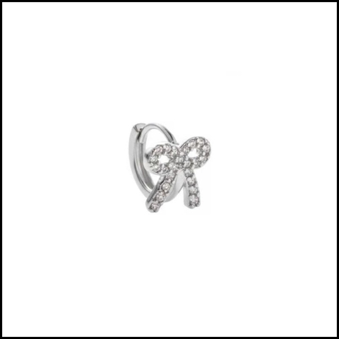 Khuyên tròn nơ dễ thương - Hợp kim/10mm