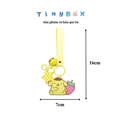 Móc khóa cao su Pompompurin chính hãng