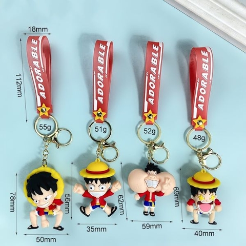 Móc khóa trang trí hình LUFFY, 4 mẫu HOT