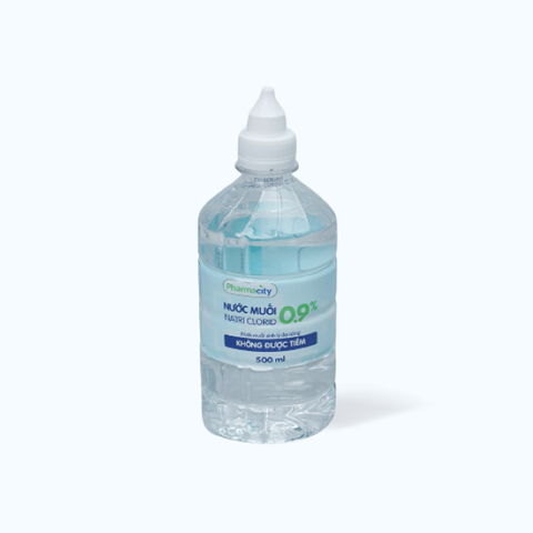 Nước muối NATRI CLORID 0.9% 500ml - TẶNG KÈM CHAI CHIẾT 30ml