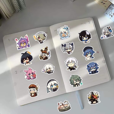 Set 63 miếng dán nhân vật game Honkai