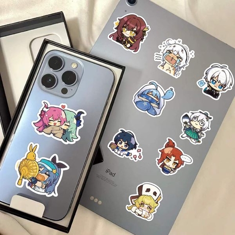 Set 63 miếng dán nhân vật game Honkai