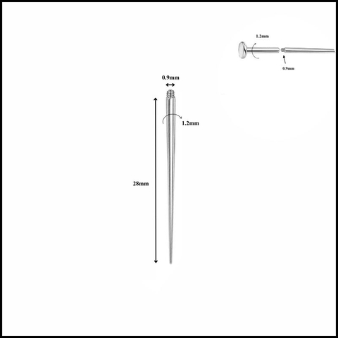Taper (kim dẫn hướng ren nội) - Dụng cụ đeo khuyên tại nhà