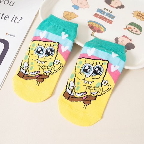 Tất ngắn hoạt hình SpongeBob đáng yêu - Giá tốt bất ngờ