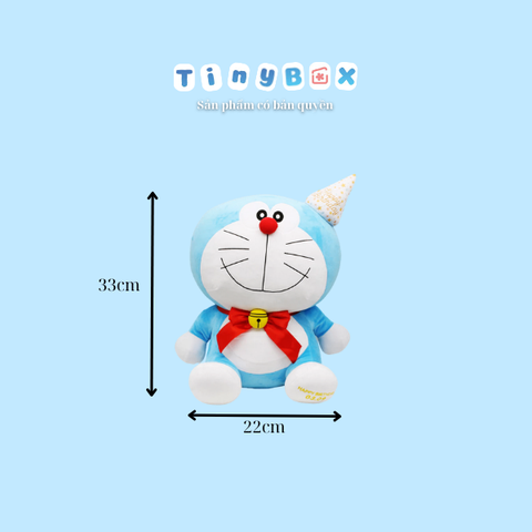 Thú bông Doraemon sinh nhật M