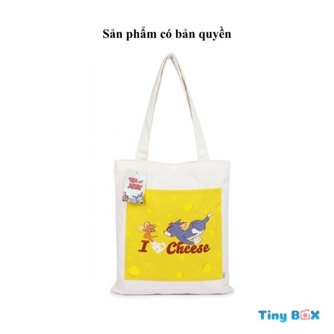 Túi tote vải canvas TJ Cheese 02
