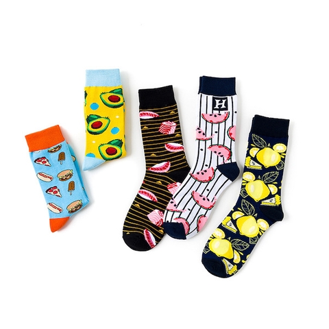 Vớ unisex hình quả chanh vàng