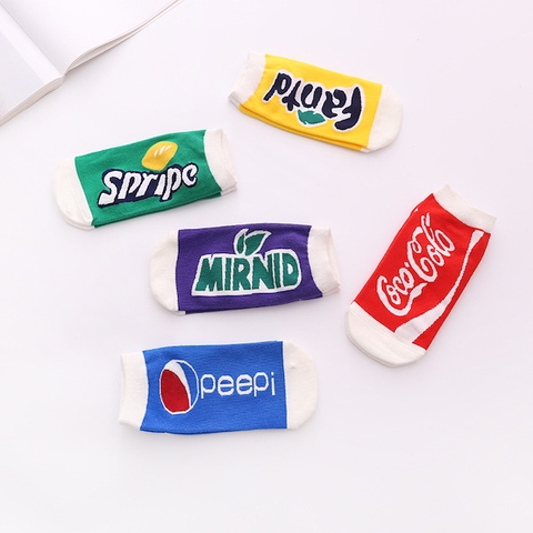 Vớ unisex in hình nước ngọt Coca Cola