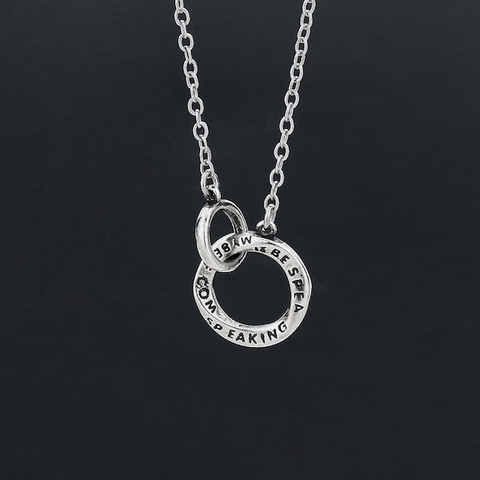 Vòng cổ nữ Mobius Ring - ok365m Hàn Quốc