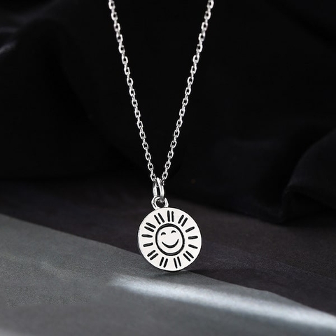 Vòng cổ nữ ông mặt trời Smiley cute - ok365m giá rẻ