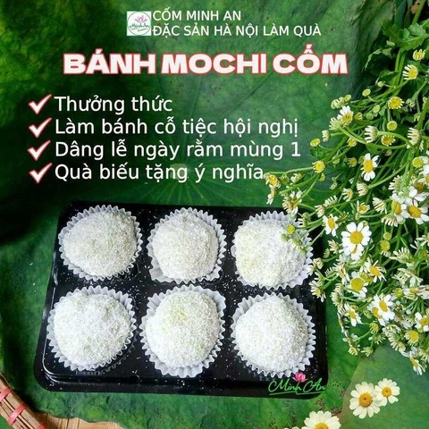 Bánh Mochi cốm (hộp 6 cái)