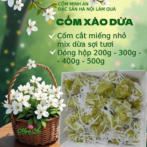 Cốm xào dừa