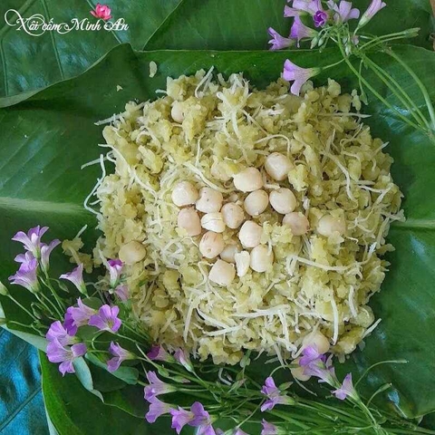 Xôi cốm sen dừa