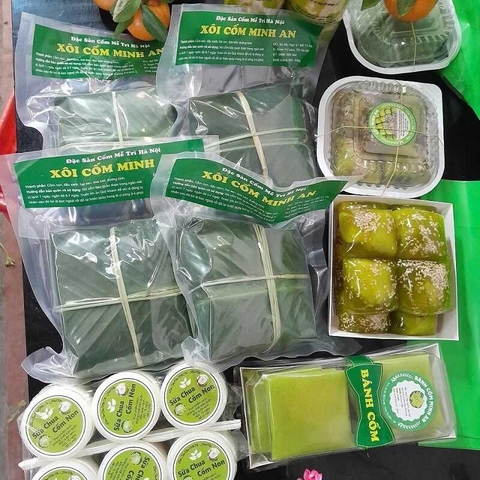 Xôi cốm sen dừa