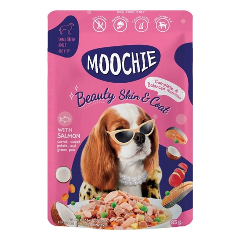 Pate Moochie cho chó - BEAUTY SKIN & COAT Chăm sóc da khỏe, lông bóng mượt