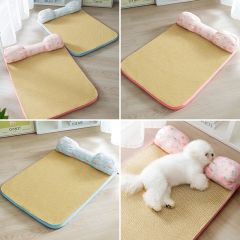 Đệm hè chữ nhật gối hình nơ 55*40