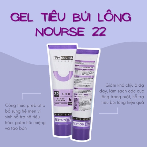 Gel tiêu búi lông cho mèo NOURSE