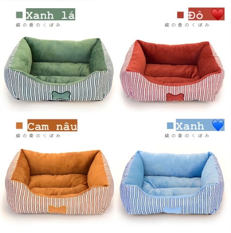 Đệm chữ nhật hình xương size L 70x55x19cm