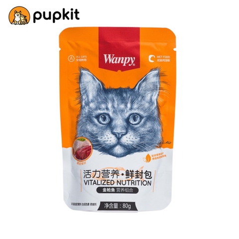 Pate Wanpy cho mèo vị Cá ngừ - Cam đậm