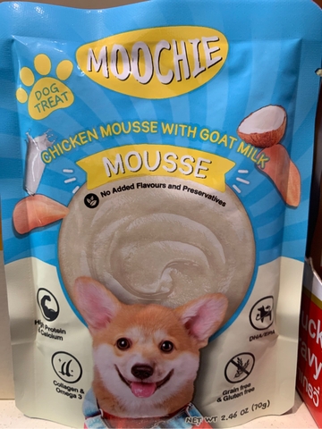 Pate Moochie cho chó con Mousse Gà & Sữa dê