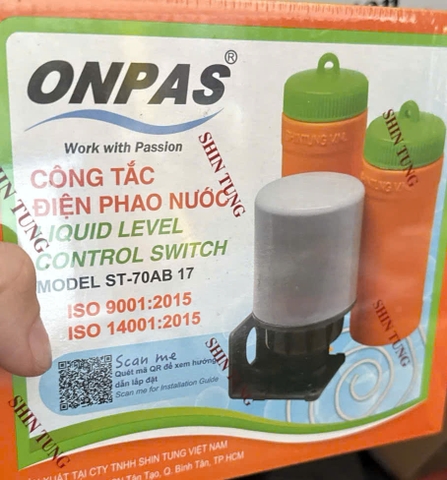 Công tắc điện phao nước Sanpo ST-70AB (ONPAS)
