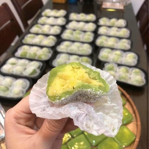 Bánh mochi cốm dừa
