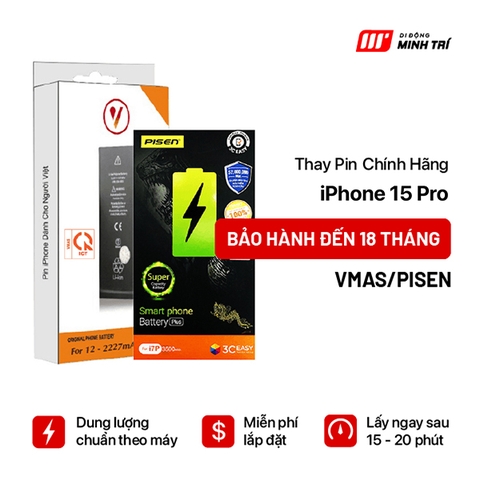 Thay pin iPhone 15 Pro chính hãng