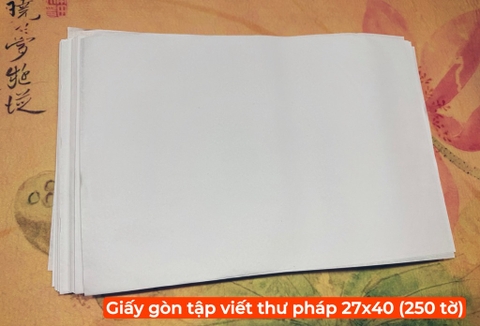 Giấy gòn tập viết thư pháp 27x40 (250 tờ)