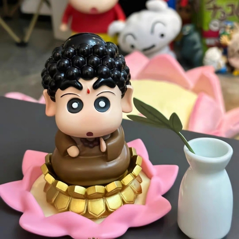 Mô hình tượng Shin bút chì cosplay Phật Tổ Như Lai Ráp kiểu dáng dễ thương, tịnh tâm giải nghiệp đặt bàn học,quà tặng